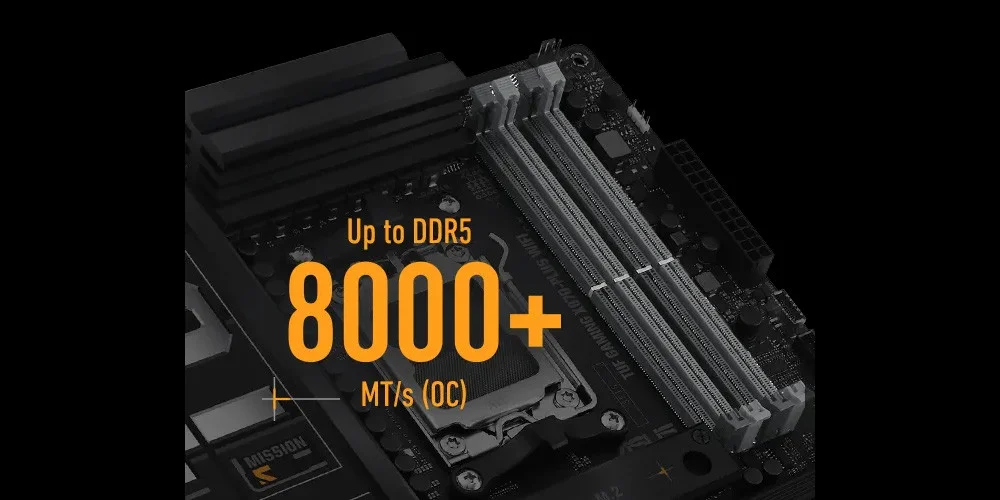 ASUS TUF GAMING X870-PLUS WIFI AMD X870 Soket AM5 DDR5 8000+(OC)MHz ATX Gaming Anakart