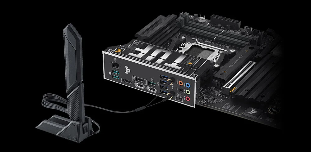 ASUS TUF GAMING X870-PLUS WIFI AMD X870 Soket AM5 DDR5 8000+(OC)MHz ATX Gaming Anakart