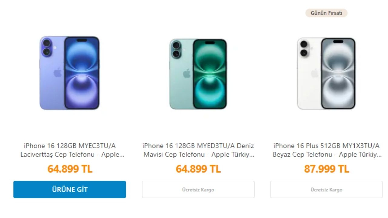 iPhone 16 fiyatları