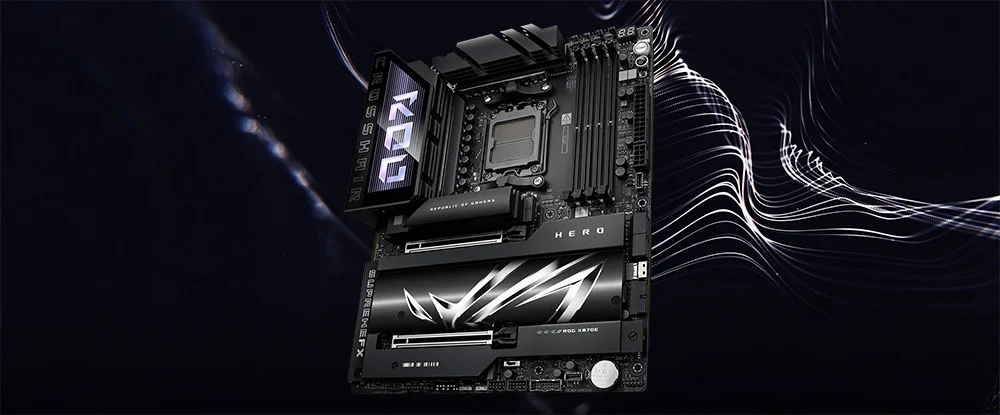 ASUS ROG CROSSHAIR X870E HERO AMD X870E Soket AM5 DDR5 8600+(OC)MHz ATX Gaming Anakart