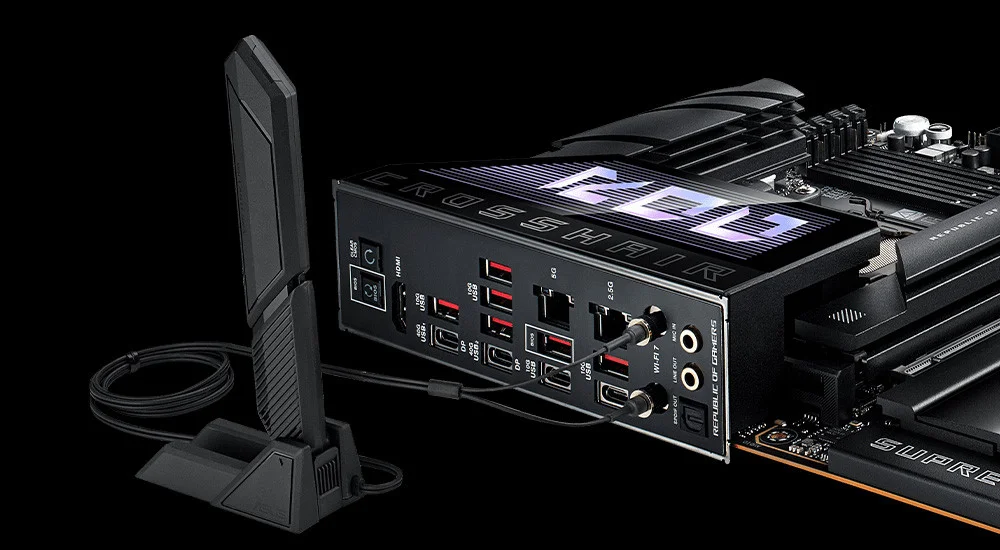 ASUS ROG CROSSHAIR X870E HERO AMD X870E Soket AM5 DDR5 8600+(OC)MHz ATX Gaming Anakart