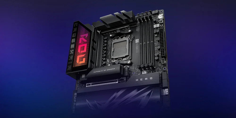 ASUS ROG CROSSHAIR X870E HERO AMD X870E Soket AM5 DDR5 8600+(OC)MHz ATX Gaming Anakart