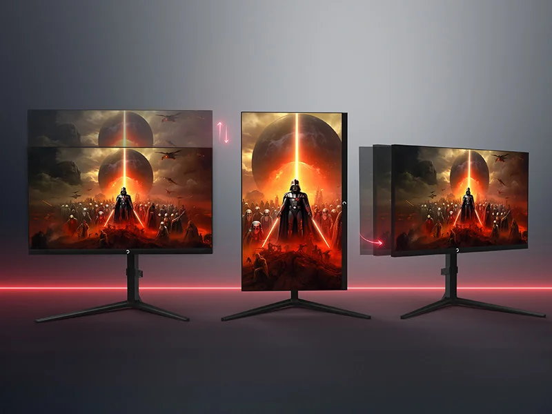 GamePower Rapid  27″ 1ms 360Hz Flat Fast IPS FHD RGB Pivot Speaker Gaming Monitör (Sıfır Ölü Piksel Garantili)