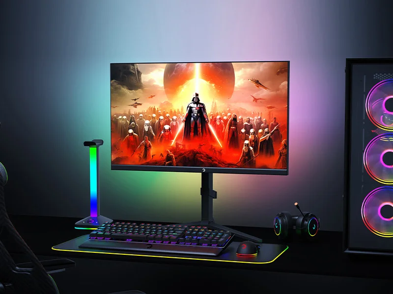 GamePower Rapid  27″ 1ms 360Hz Flat Fast IPS FHD RGB Pivot Speaker Gaming Monitör (Sıfır Ölü Piksel Garantili)