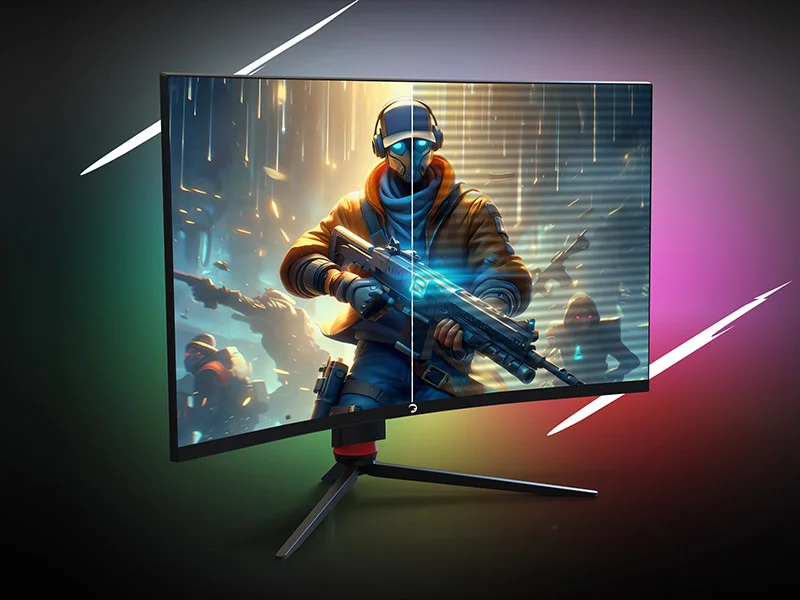 GamePower 32'' Vision V30 Curved 1000R RGB 240Hz 1ms 2K (QHD) , Kvm, Speaker, Type C Gaming Monitör (Sıfır Ölü Piksel Garantili)