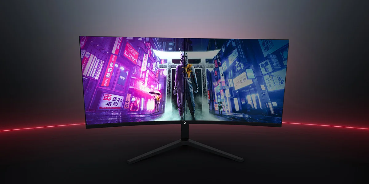 GamePower WQ34 34″ 1ms 180Hz Curved 2K UWQHD 3440*1440 Pivot 21:9 Gaming Monitör (Sıfır Ölü Piksel Garantili)