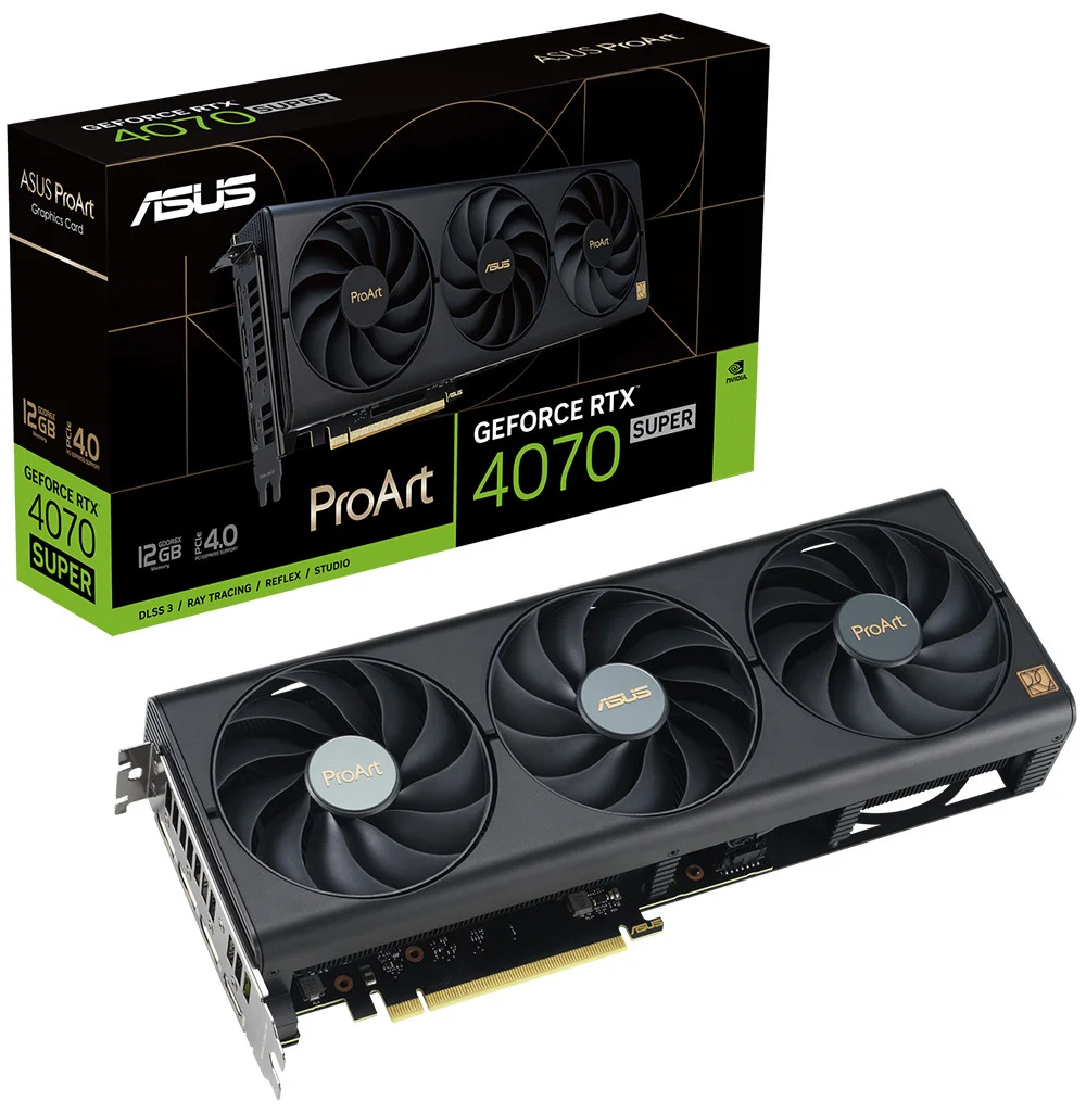 ASUS ProArt GeForce RTX 4070 SUPER PROART-RTX4070S-12G 12GB 192Bit Ekran Kartı