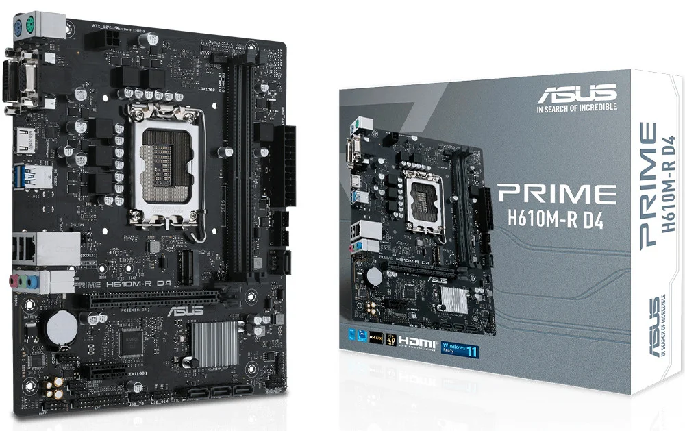ASUS Prime H610M-R D4-SI Gaming Anakart