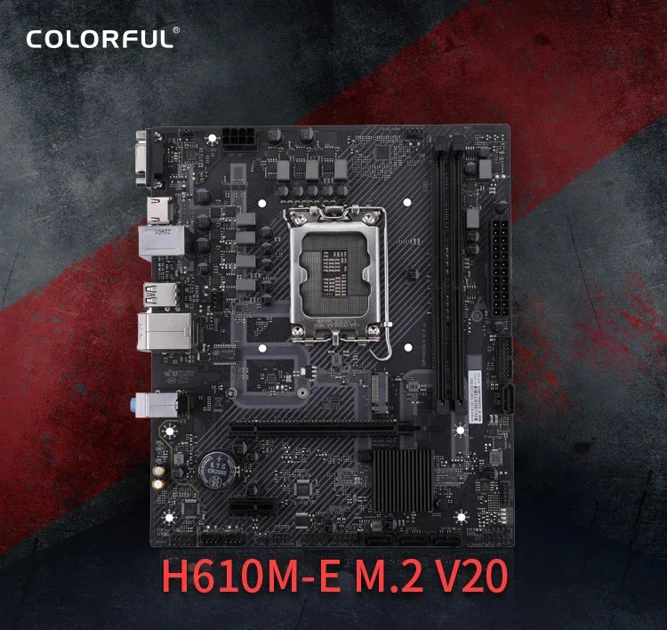 COLORFUL H610M-E M.2 V20 DDR4 3200MHz mATX Anakart