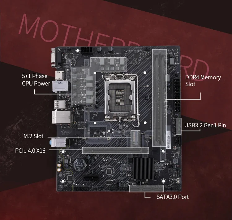 COLORFUL H610M-E M.2 V20 DDR4 3200MHz mATX Anakart