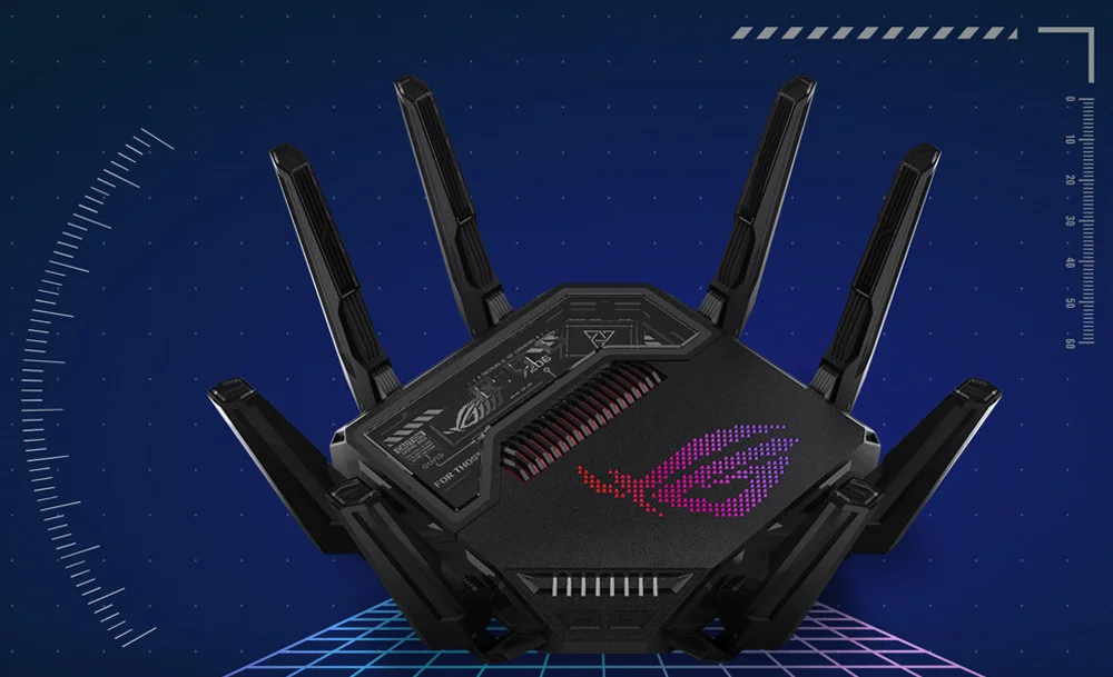 ASUS ROG Rapture GT-BE98 Dört Bantlı Wifi 7 Gaming Router
