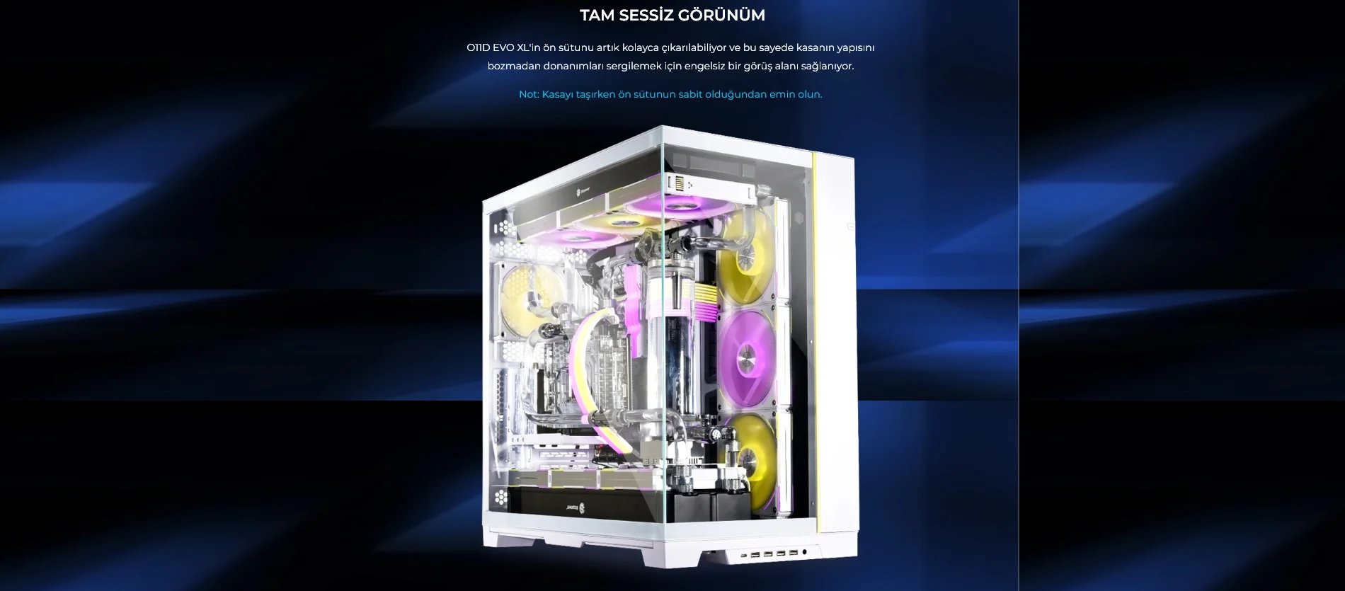 Lian Li O11 Dynamic Evo XL Beyaz Full-Tower E-ATX Gaming (Oyuncu) Kasa