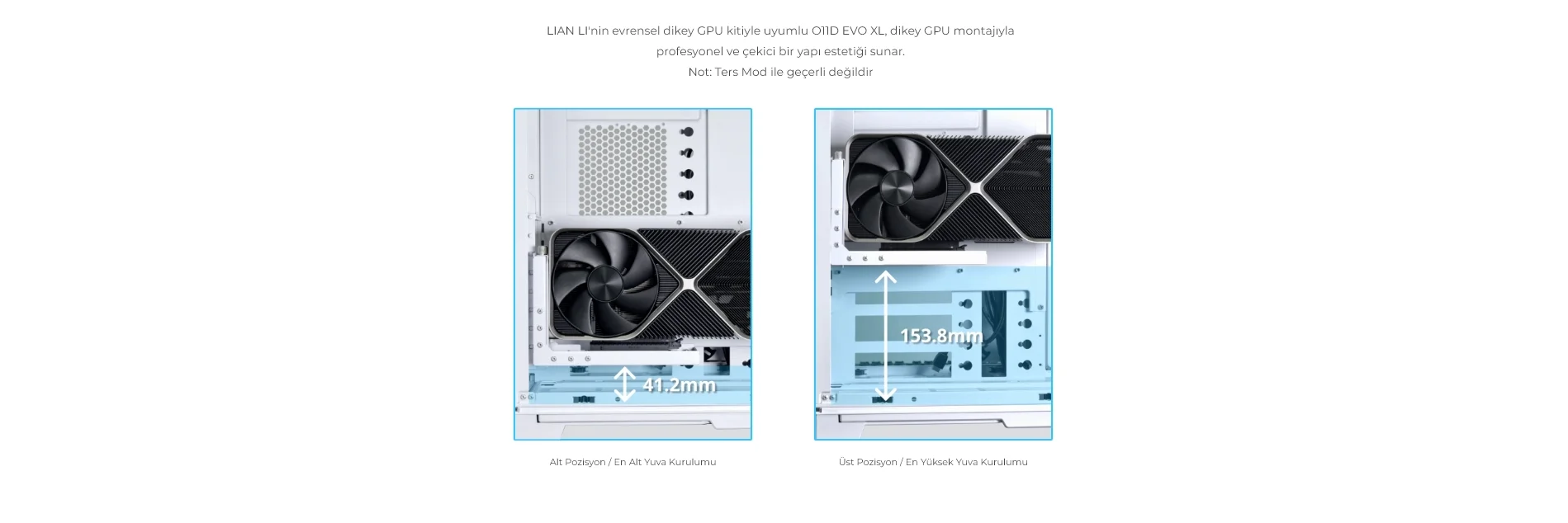 Lian Li O11 Dynamic Evo XL Beyaz Full-Tower E-ATX Gaming (Oyuncu) Kasa
