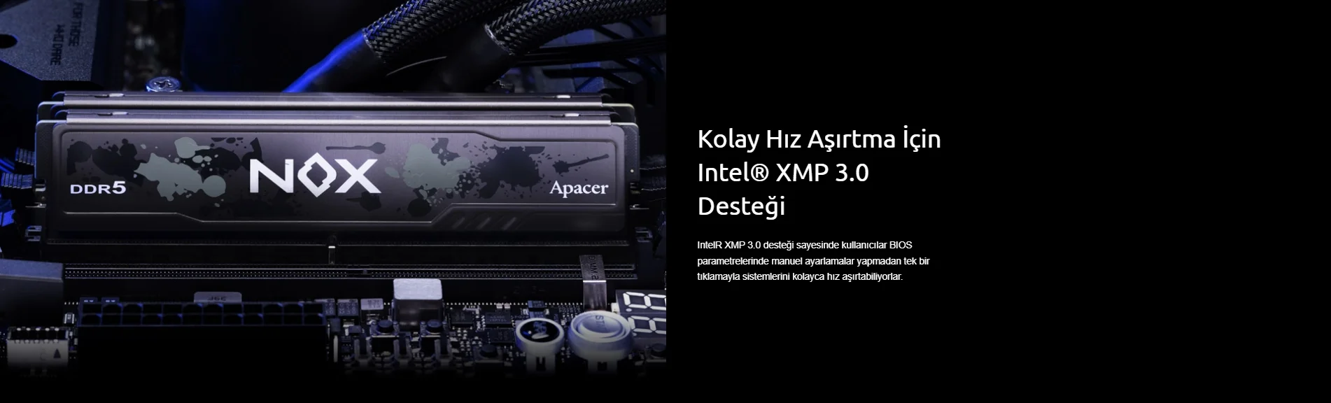 Apacer Nox 16GB (2x8GB) DDR5 5600MHz CL40 Gaming Ram