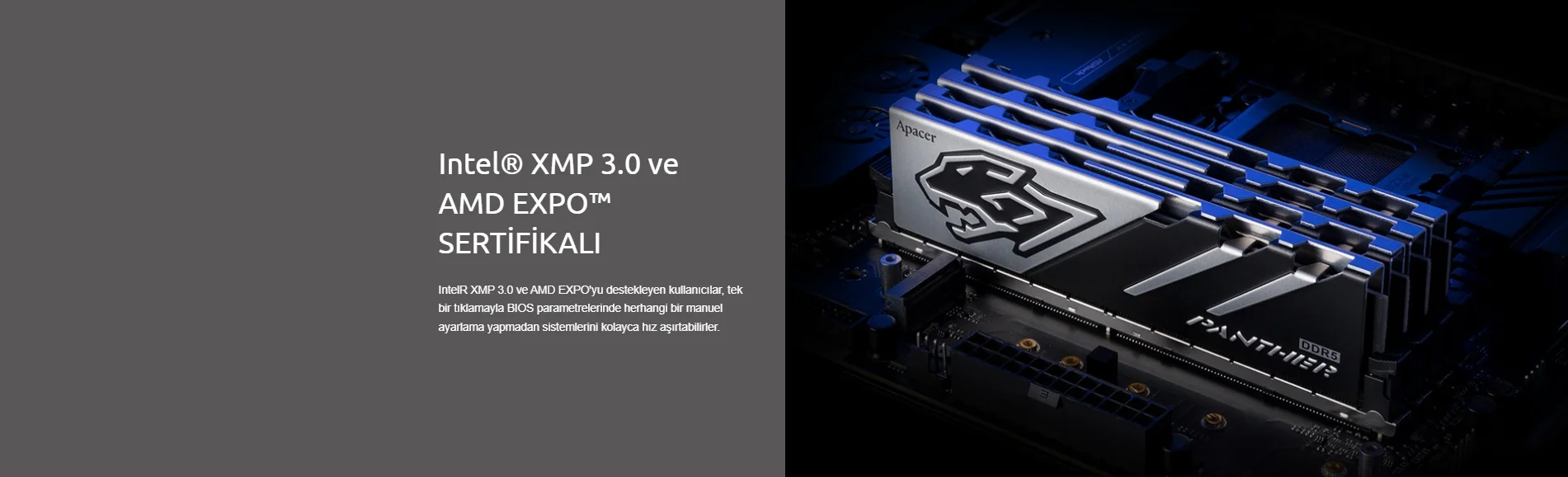 Apacer Panther 16GB (1x16GB) 6000MHz DDR5 CL40 Gaming Ram