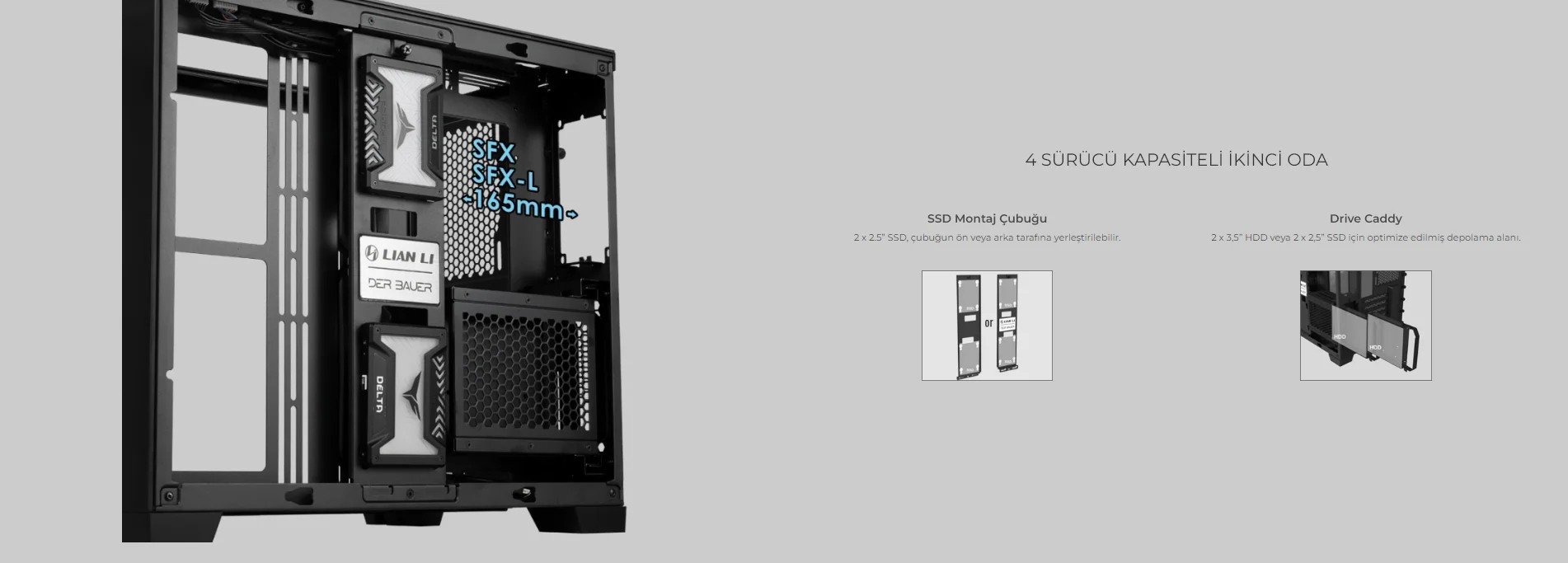 Lian Li O11 Dynamic Mini Snow Beyaz Mini-Tower ATX Gaming (Oyuncu) Kasa (G99.O11DMI-S.00)