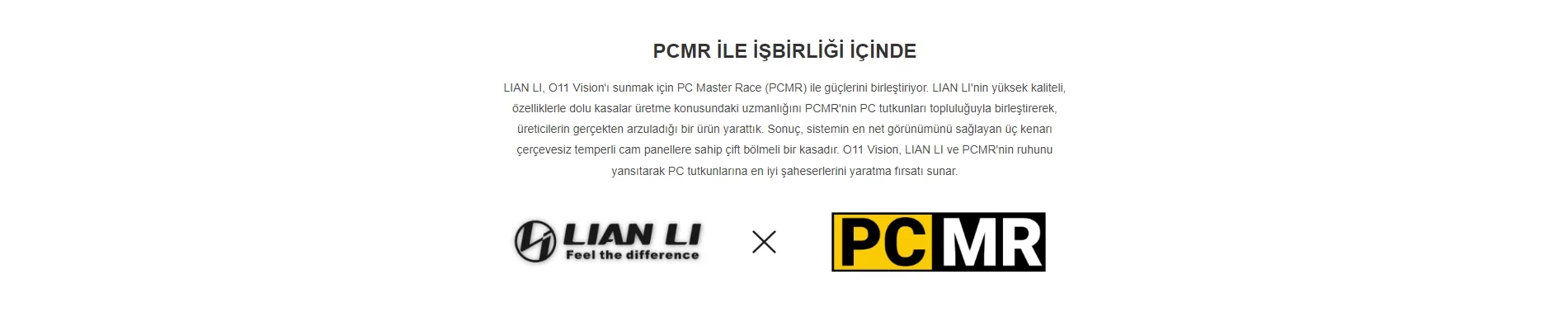 Lian Li O11 Vision Beyaz Mid-Tower E-ATX Gaming (Oyuncu) Kasa