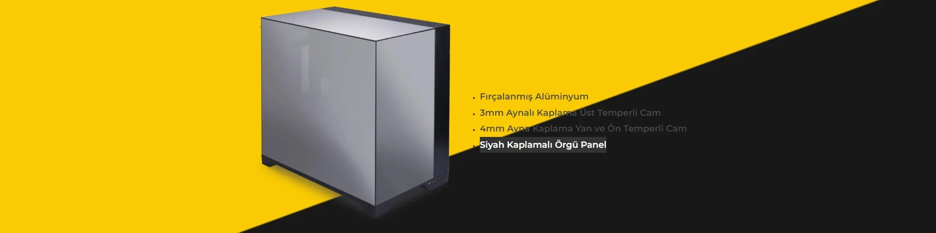 Lian Li O11 Vision Beyaz Mid-Tower E-ATX Gaming (Oyuncu) Kasa