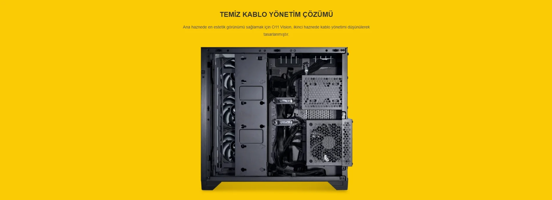 Lian Li O11 Vision Beyaz Mid-Tower E-ATX Gaming (Oyuncu) Kasa