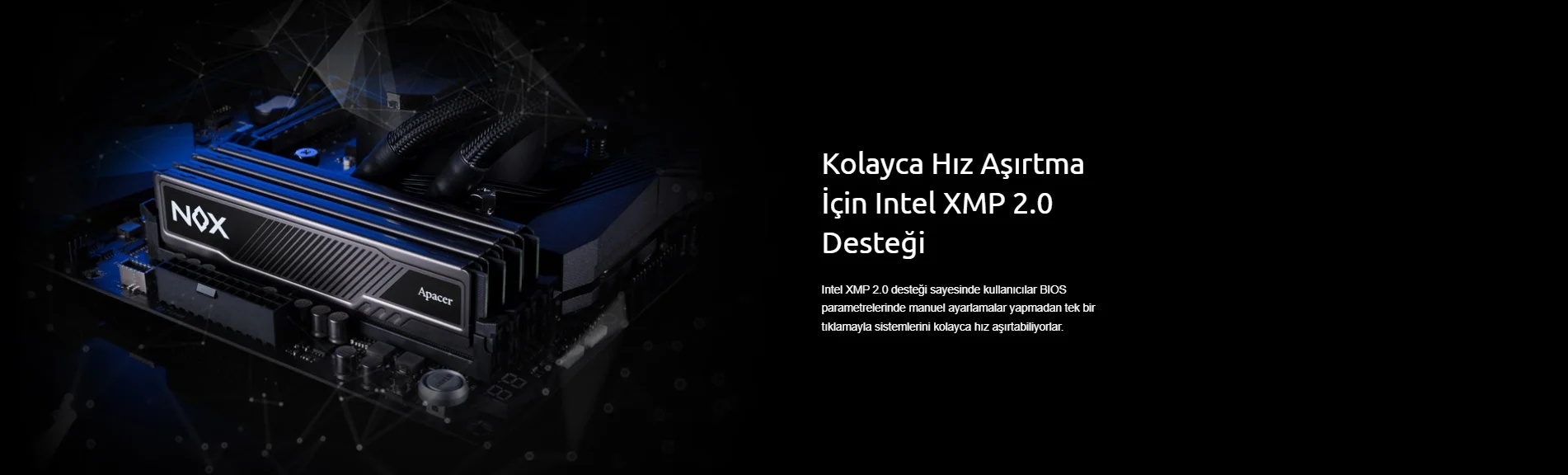 Apacer Nox AH4U08G36C25YMBAA-1 8GB DDR4 3600MHz Gaming RAM