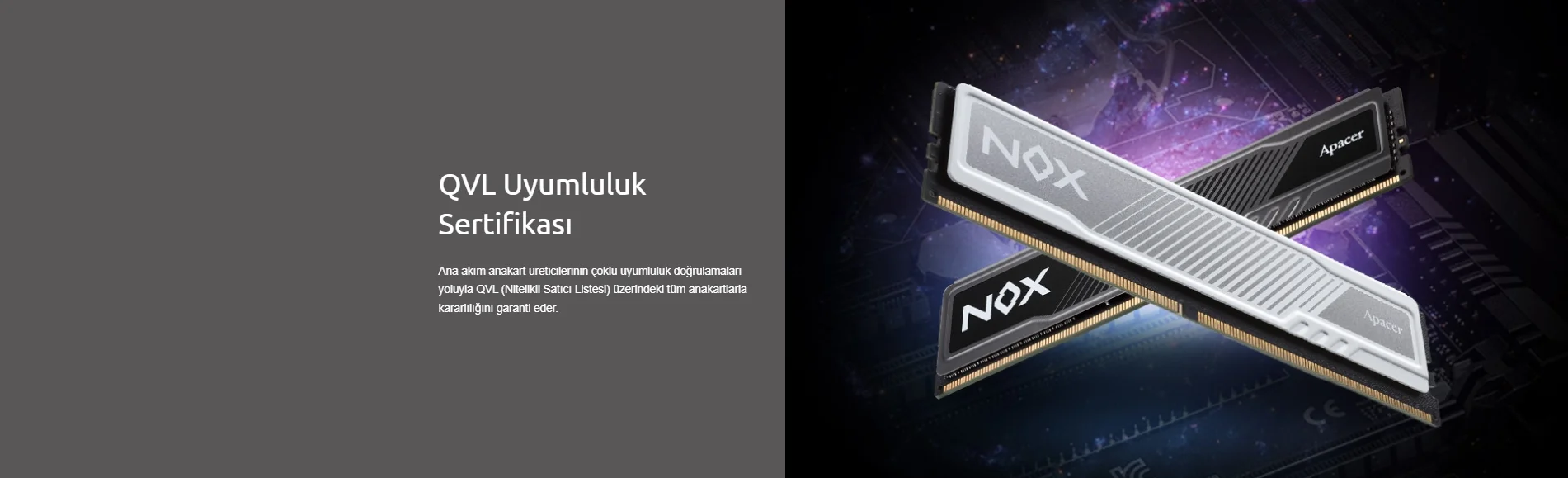 Apacer Nox AH4U08G36C25YMBAA-1 8GB DDR4 3600MHz Gaming RAM