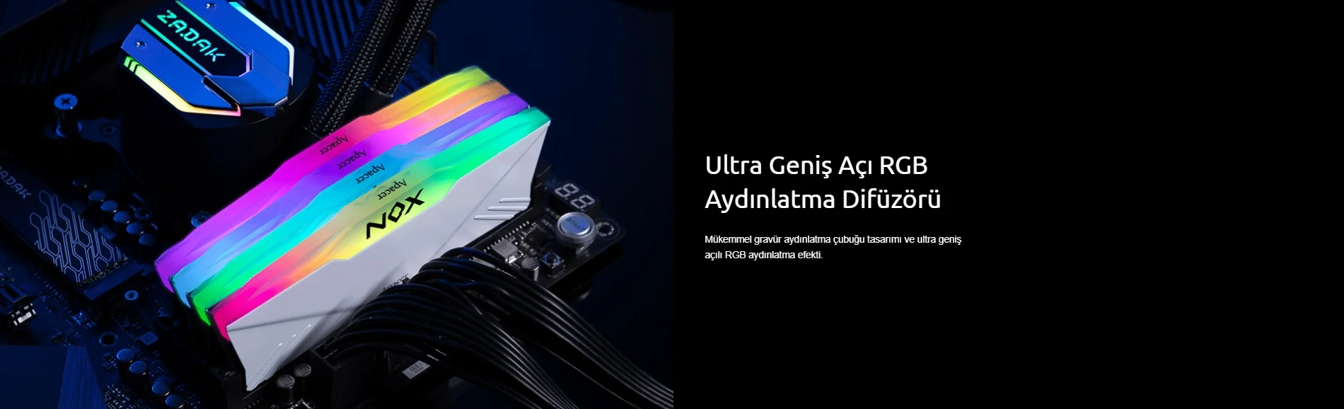 Apacer Nox RGB AH4U08G30C08YNBAA-1 8GB DDR4 3000MHz Gaming Ram