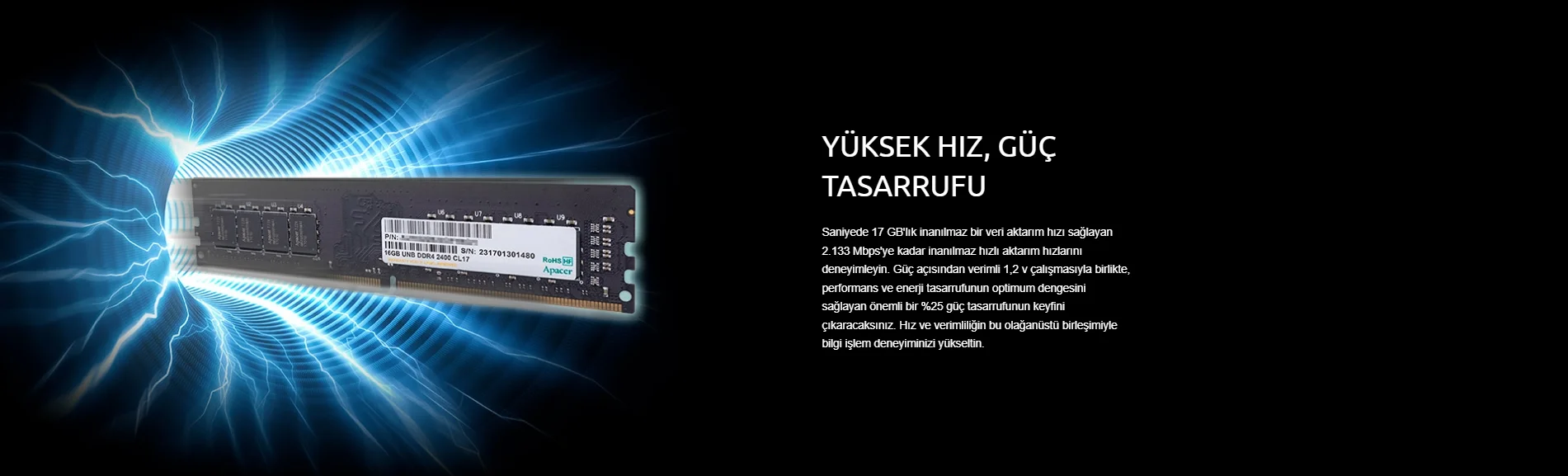 Apacer 8GB DDR4 2666MHz Ram