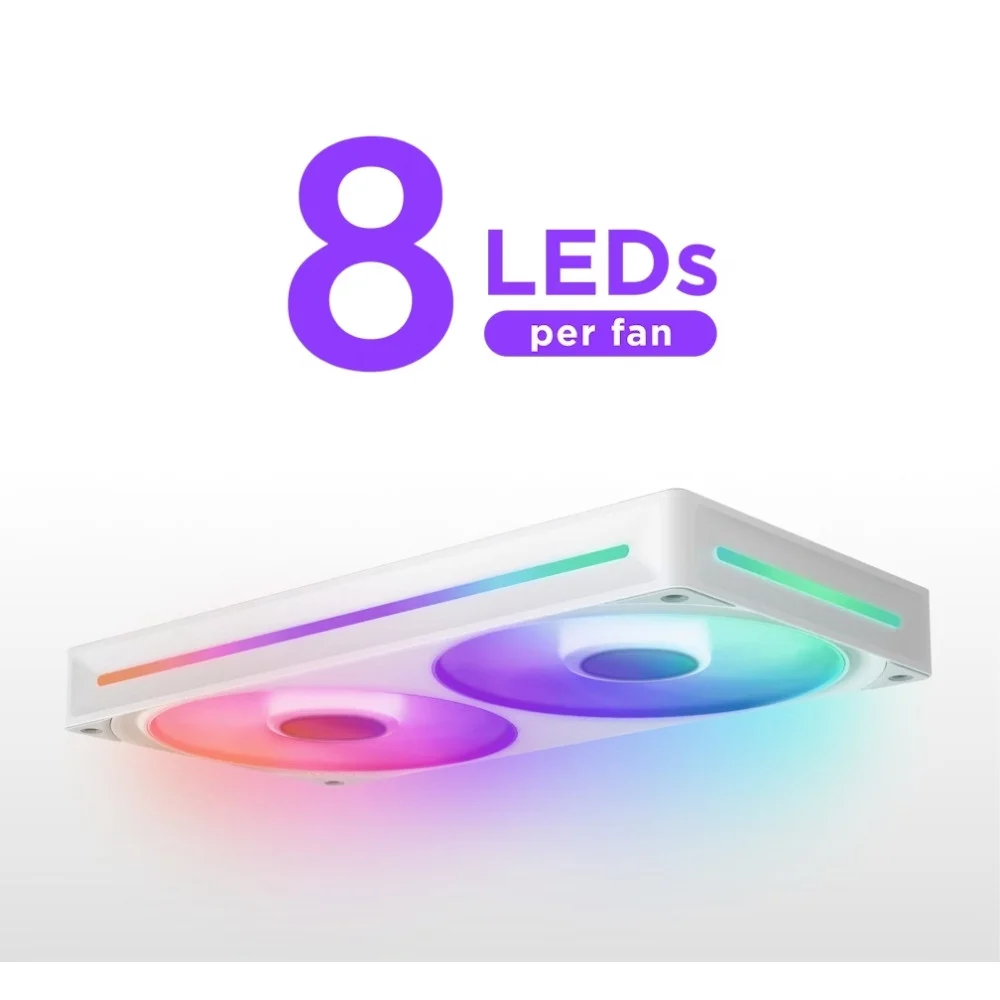 NZXT F240 RGB RF-U24HF-W1 240mm Beyaz Kasa Fanı