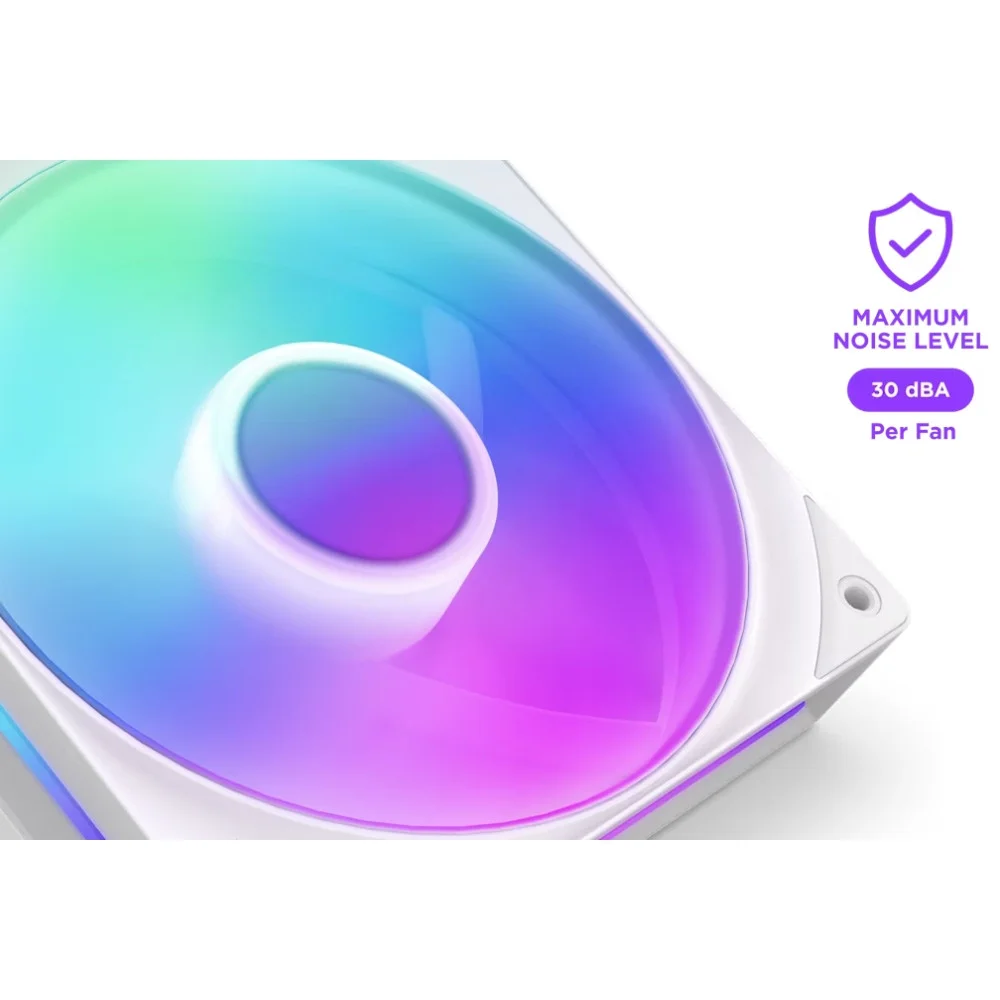 NZXT F240 RGB RF-U24HF-W1 240mm Beyaz Kasa Fanı