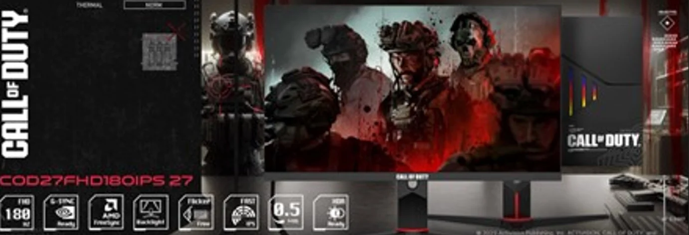 Gameon Call Of Duty COD27FHD180IPS 27″ 0.5ms 180Hz IPS Full HD Gaming (Oyuncu) Monitör