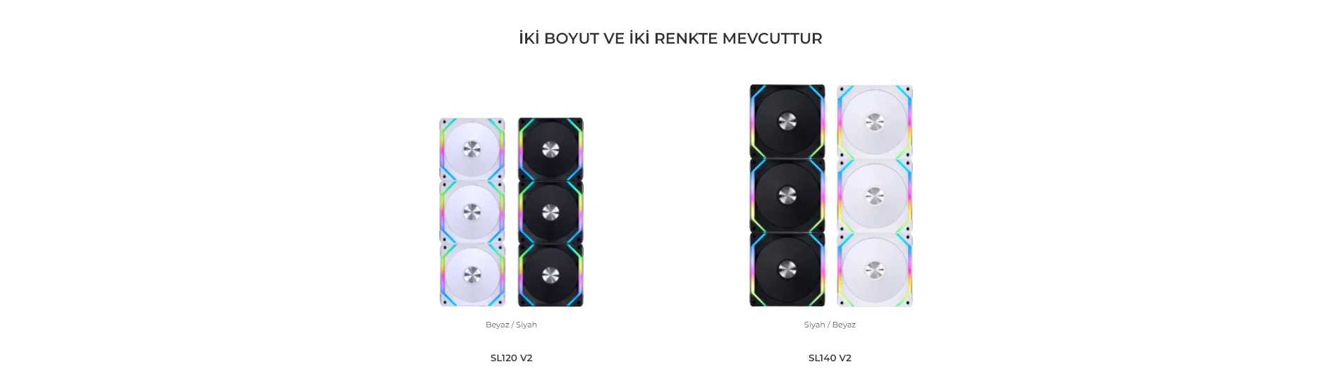 Lian Li UNI FAN SL120 V2 1x120mm Beyaz RGB Kasa Fanı (G99.12SLV21W.00)