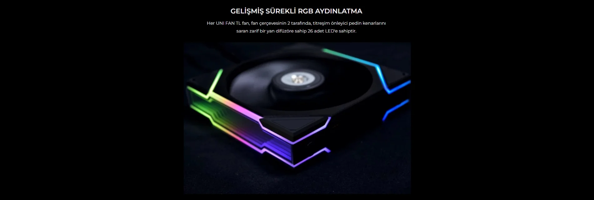 Lian Li UNI FAN TL-REVERSE 3x120mm Beyaz Kasa Fanı