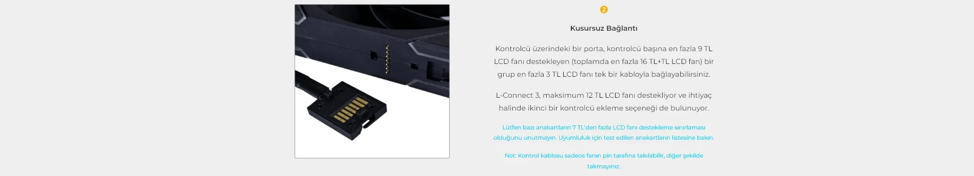 Lian Li UNI FAN TL-LCD 3x120mm Beyaz Kasa Fanı (G99.12TLLCD3W.00)