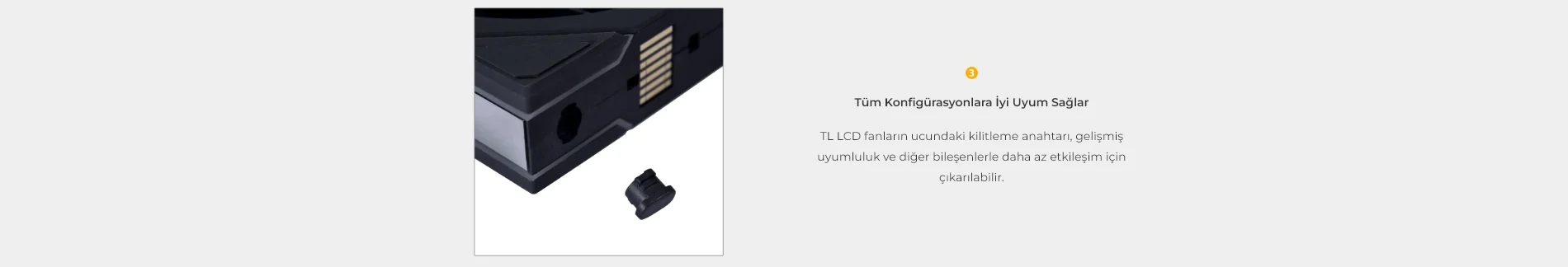 Lian Li UNI FAN TL-LCD 3x120mm Beyaz Kasa Fanı (G99.12TLLCD3W.00)