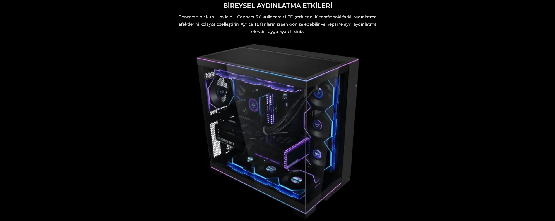 Lian Li UNI FAN TL-LCD 3x120mm Beyaz Kasa Fanı (G99.12TLLCD3W.00)