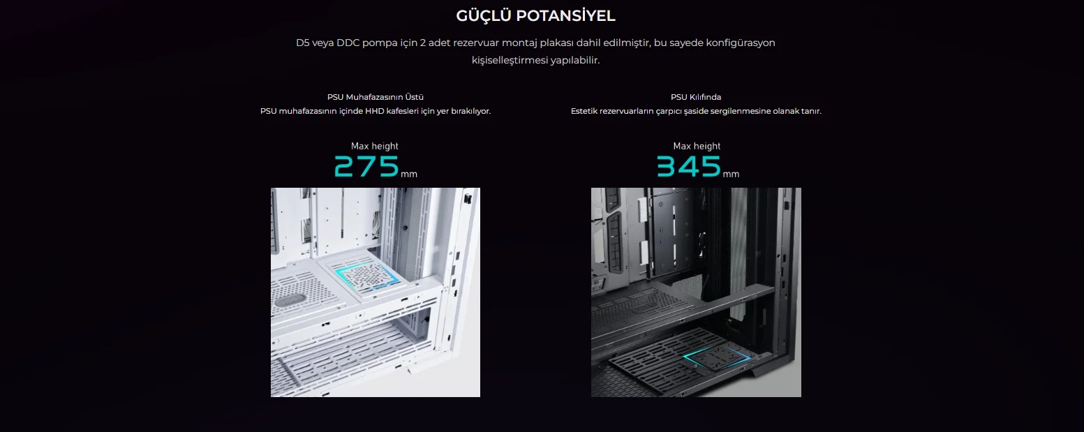 Lian Li V3000 Plus Siyah Full-Tower E-ATX Gaming (Oyuncu) Kasa