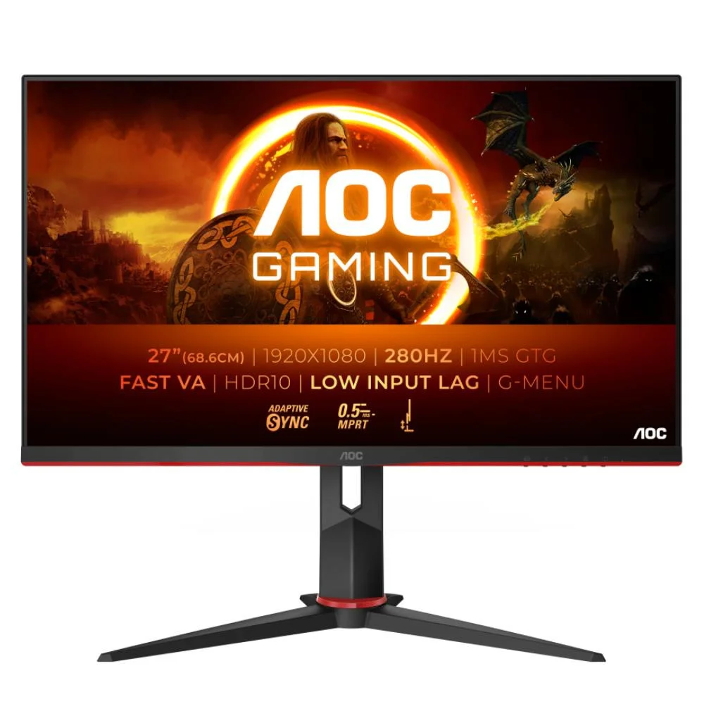 AOC C27G2Z3 27″ 0.5ms 280 Hz Adaptive-Sync VA FHD Gaming (Oyuncu) Monitör