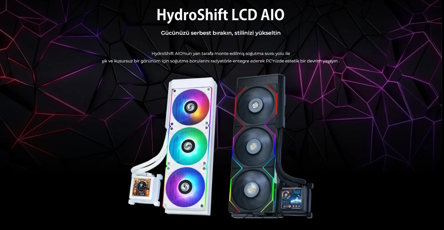 Lian Li Hydro-Shift LCD 360 TL Siyah RGB İşlemci Sıvı Soğutucu