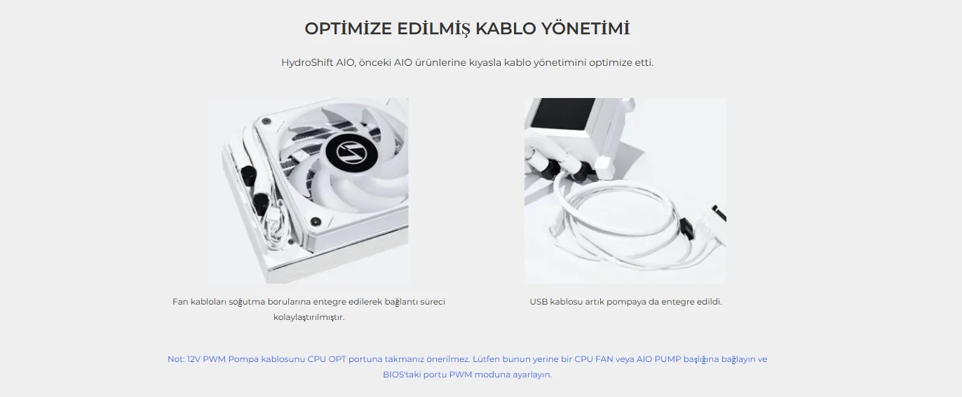 Lian Li Hydro-Shift LCD 360 TL Siyah RGB İşlemci Sıvı Soğutucu