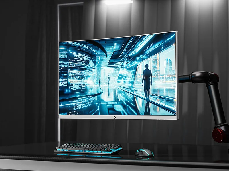 GamePower Vivid F20 27″ 1500R Curved RGB Beyaz 120Hz 1ms FHD Va Panel 2x2W Speaker Gaming Monitör