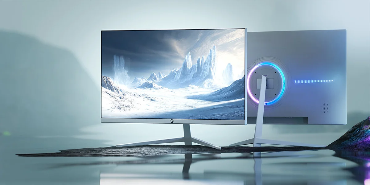 GamePower Vivid T40 24″ 1800R Curved RGB Beyaz 180Hz 0.5ms FHD Va Panel 2x2W Speaker Gaming Monitör