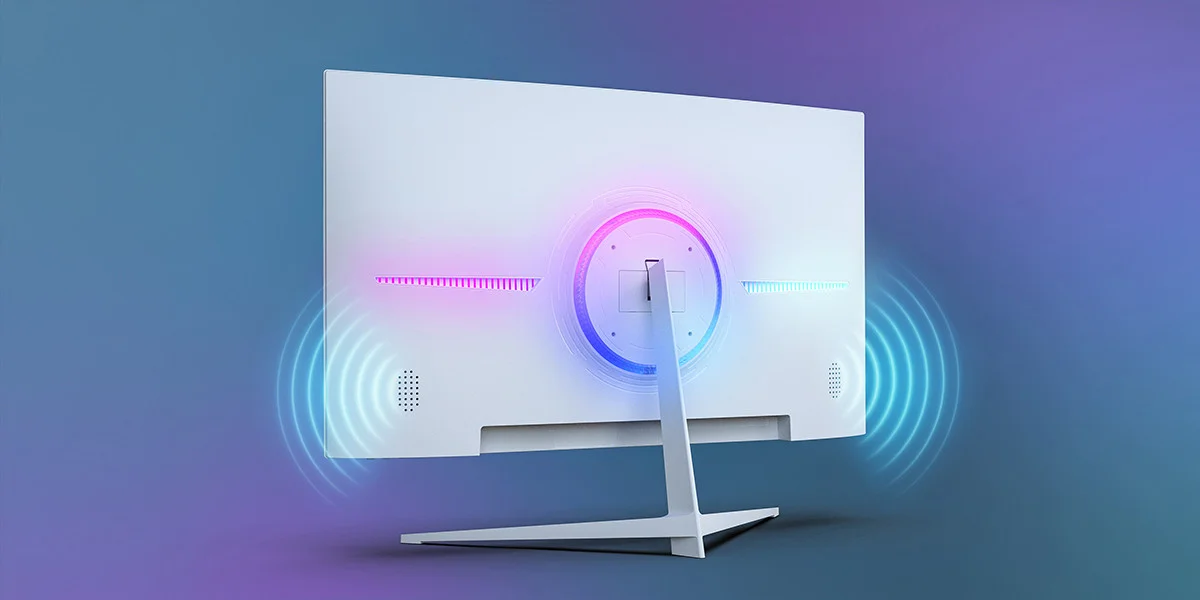 GamePower Vivid T40 24″ 1800R Curved RGB Beyaz 180Hz 0.5ms FHD Va Panel 2x2W Speaker Gaming Monitör