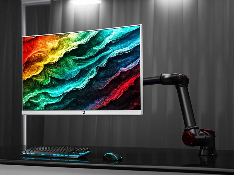 GamePower Vivid T40 24″ 1800R Curved RGB Beyaz 180Hz 0.5ms FHD Va Panel 2x2W Speaker Gaming Monitör