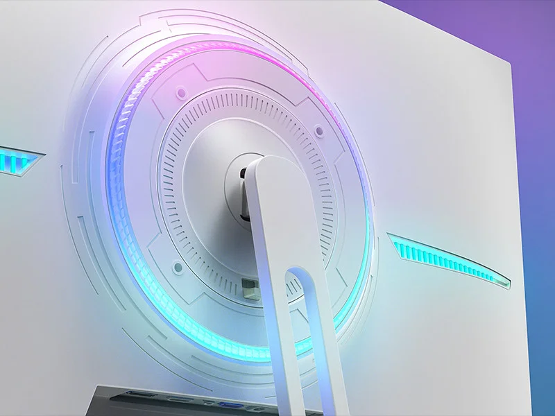 GamePower Vivid T50 27 inc 1500R Curved RGB Beyaz 200Hz 0.5ms FHD 2x2W Speaker VA Gaming Monitör