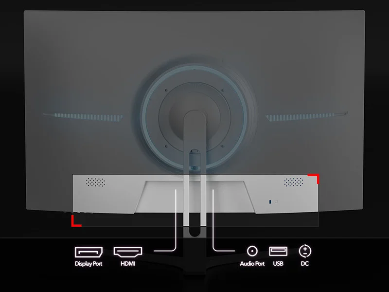 GamePower Vivid T50 27 inc 1500R Curved RGB Beyaz 200Hz 0.5ms FHD 2x2W Speaker VA Gaming Monitör