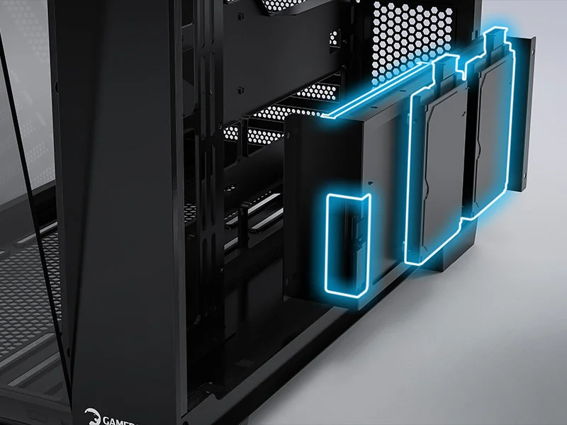 GamePower Warcry Pulse 4x12Cm ARGB Fan Temperli Cam ATX Gaming Kasa