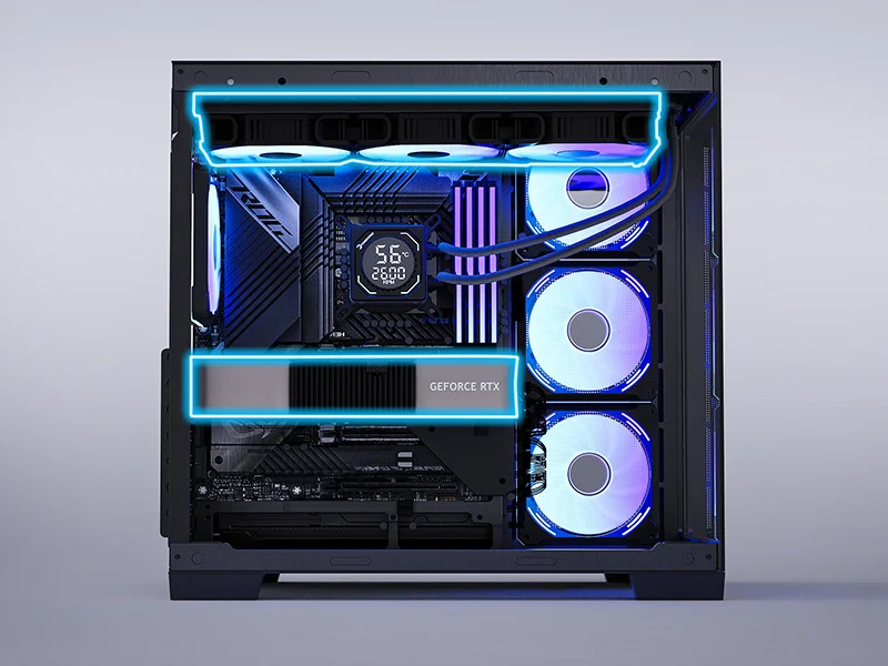 GamePower Warcry Pulse 4x12Cm ARGB Fan Temperli Cam ATX 650W 80+ Bronze Gaming Kasa