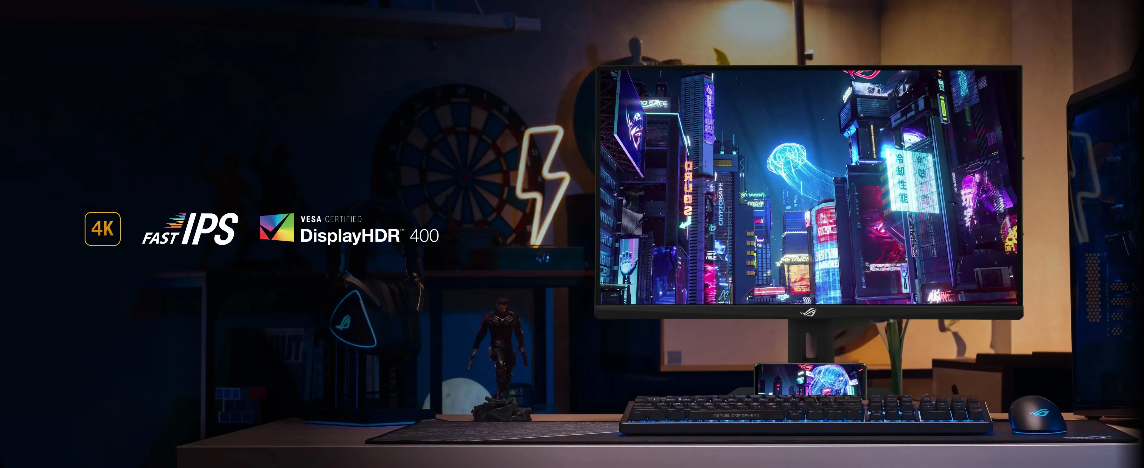 ASUS ROG STRIX XG27UCS 27″ 1ms 160Hz 3840x2160 FreeSync IPS Pivot Gaming Monitör