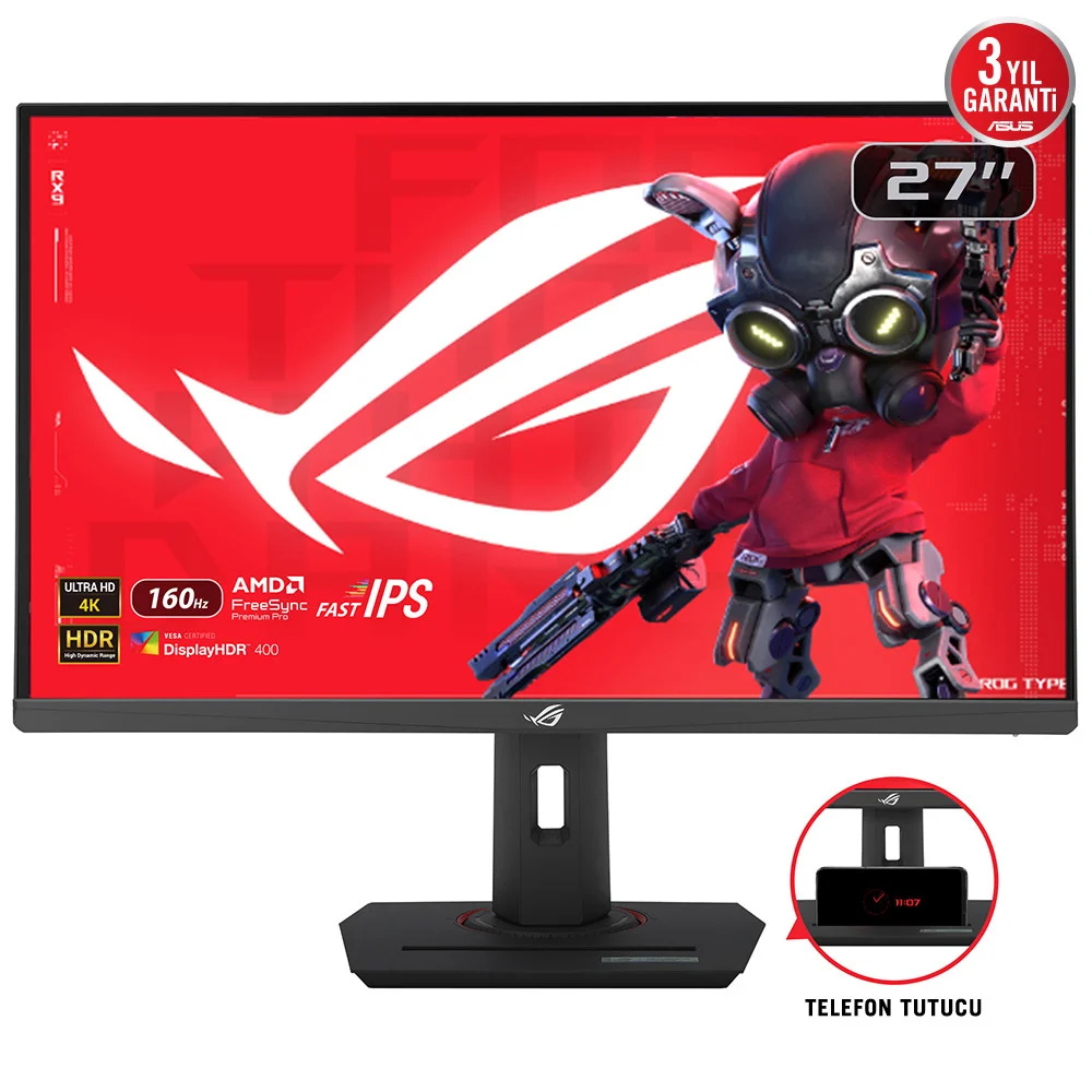 ASUS ROG STRIX XG27UCS 27″ 1ms 160Hz 3840x2160 FreeSync IPS Pivot Gaming Monitör