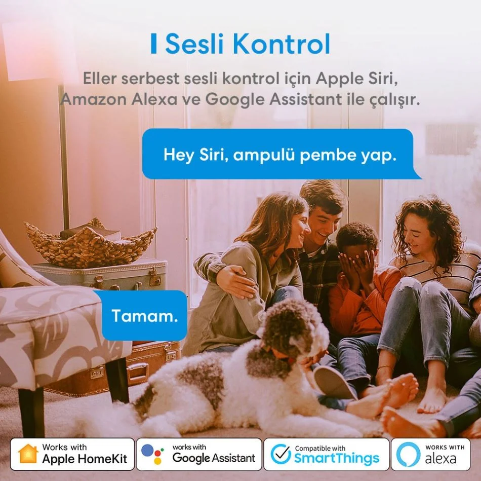 Meross Akıllı RGB Ampul 810L/6W MSL120